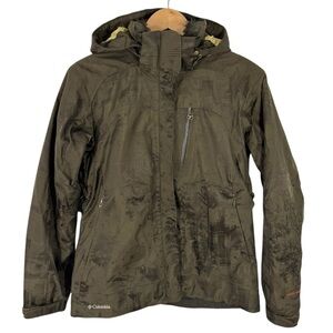 Columbia Titanium Ski Jacket Womens S Army Green Winter Coat Waterproof Athletic